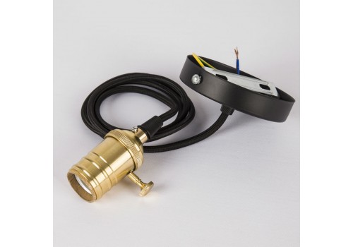 Vintage Pendant Lights- สายไฟวินเทจสีดำ ยาว 1 เมตร